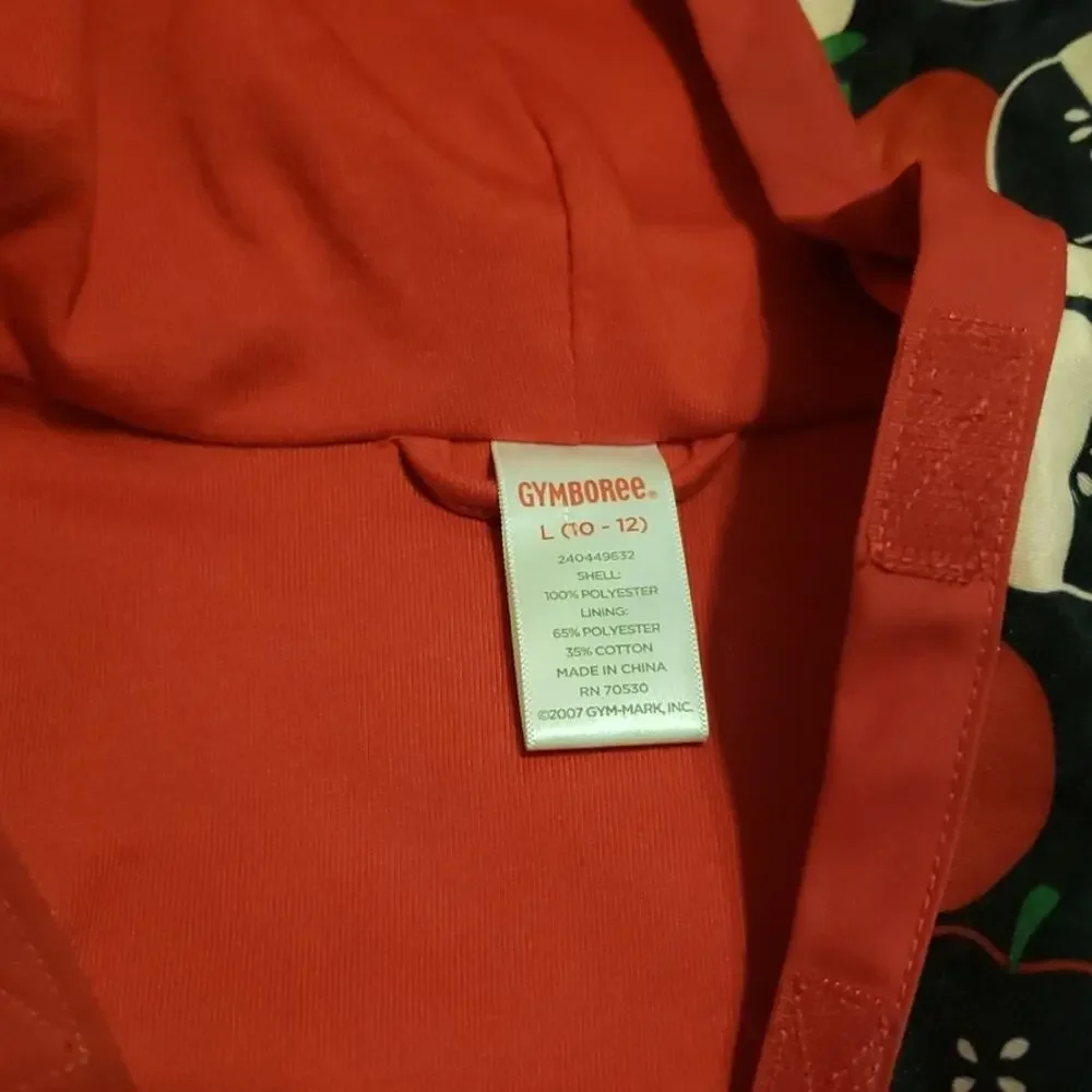 Gymboree Prep School Apples Rain Coat/Jacket 10/12 Large